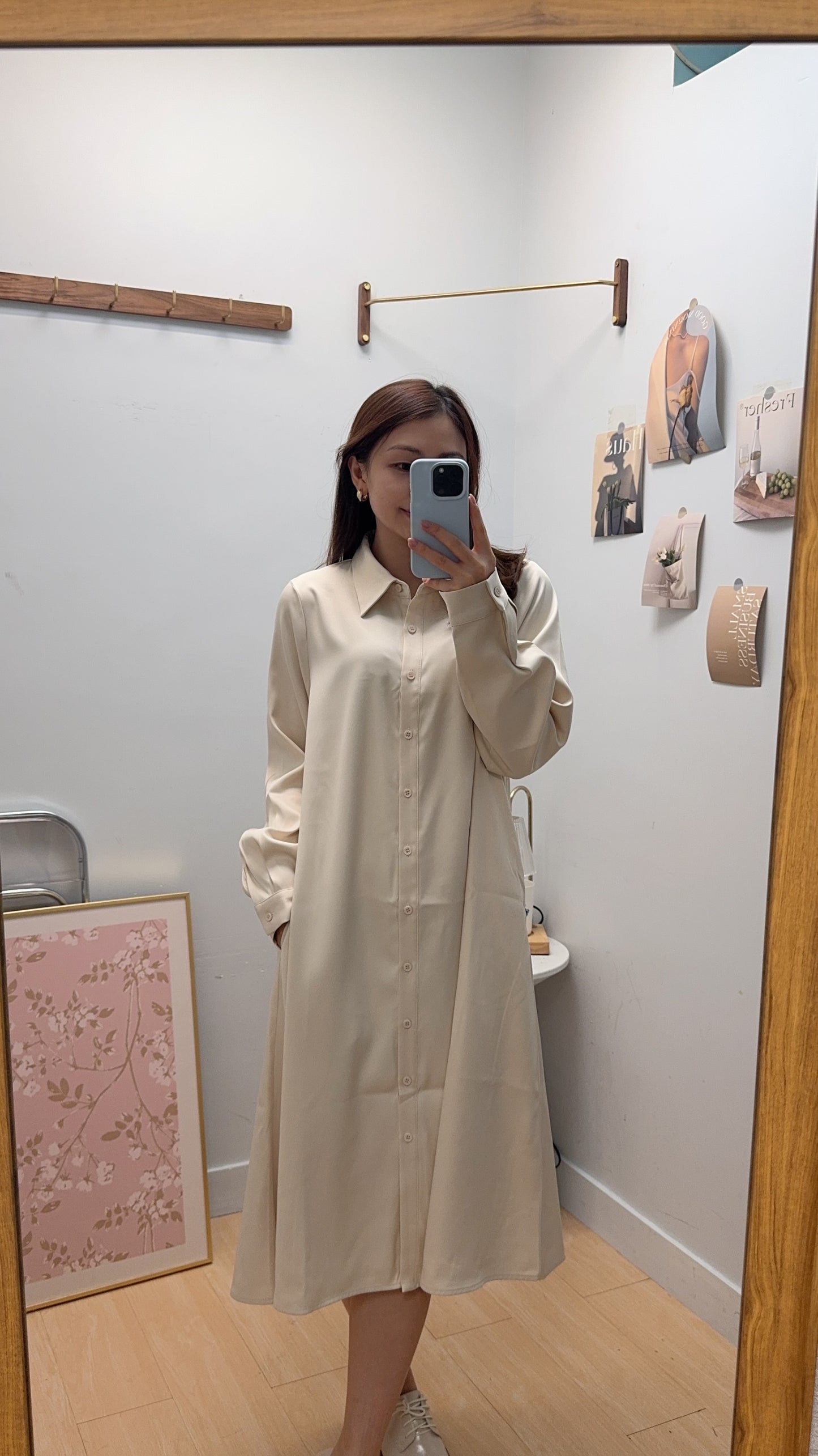 B55411 《一套兩件長西裝外套款》兩色（米白/黑）