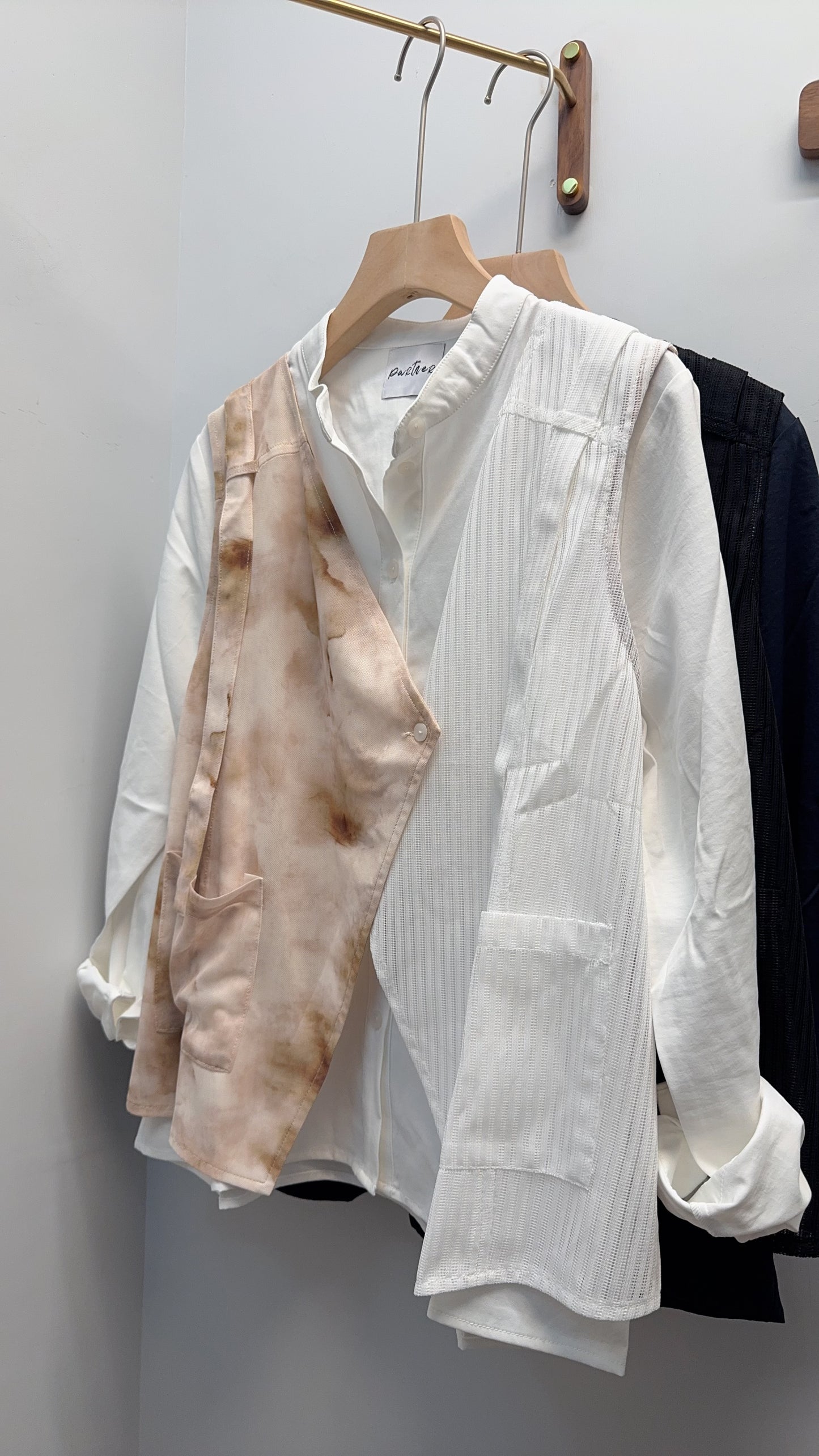 P181410 《假兩件印花恤衫》深藍