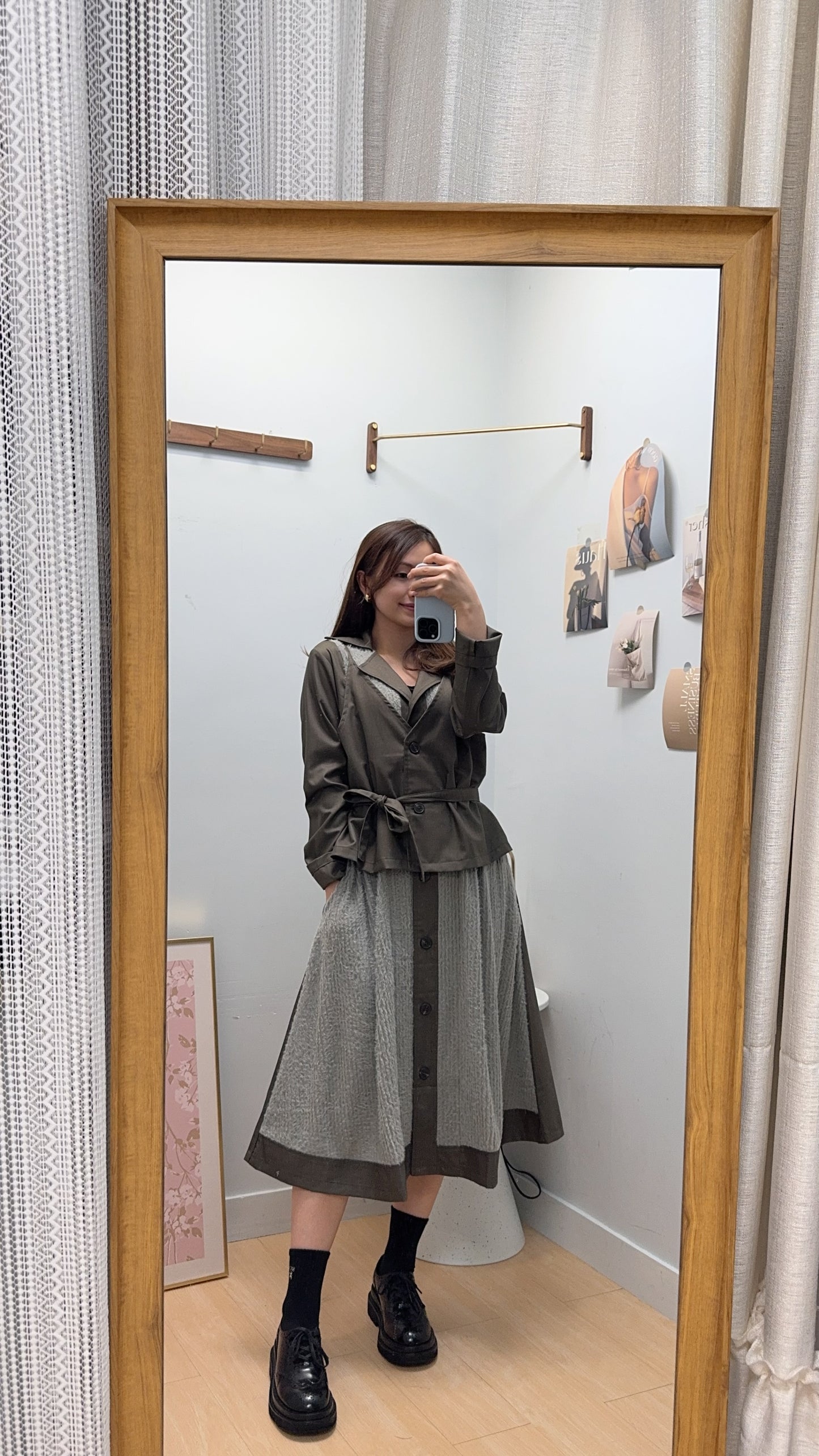 M262111 《超有型😎假吊帶外套OPS》綠