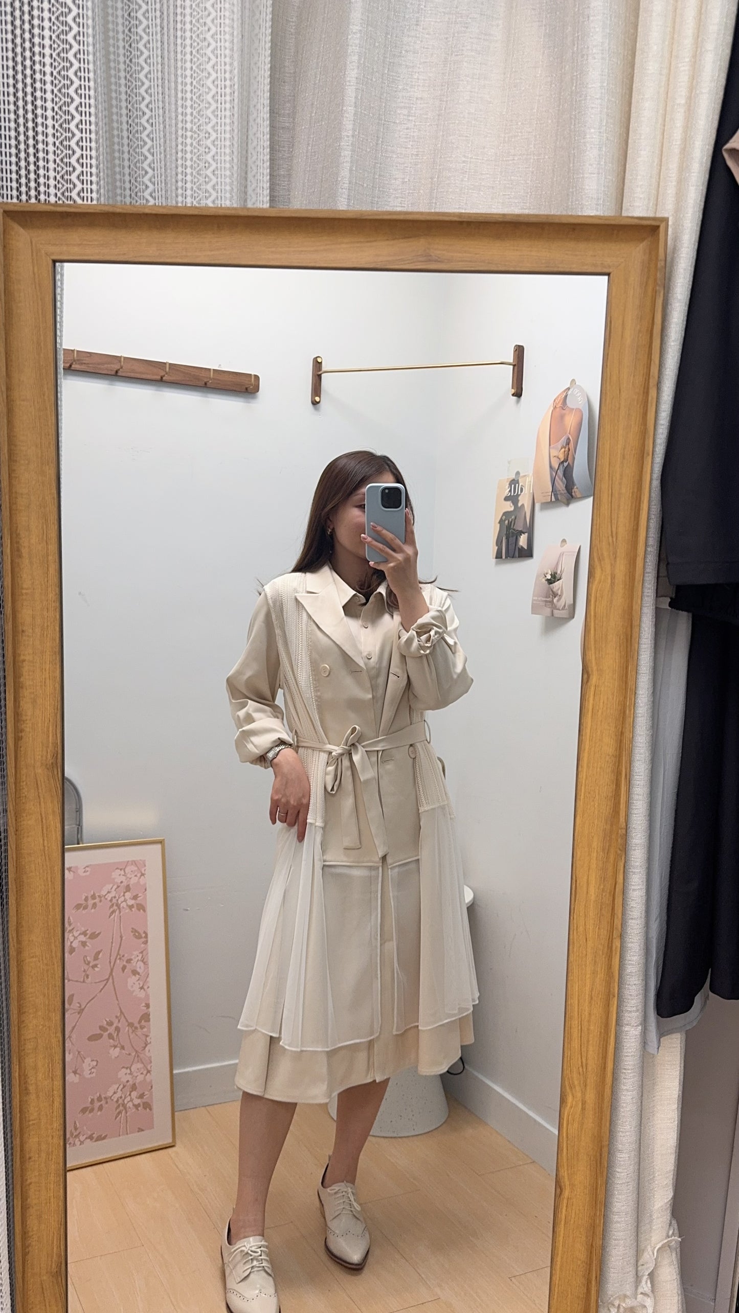 B55411 《一套兩件長西裝外套款》兩色（米白/黑）