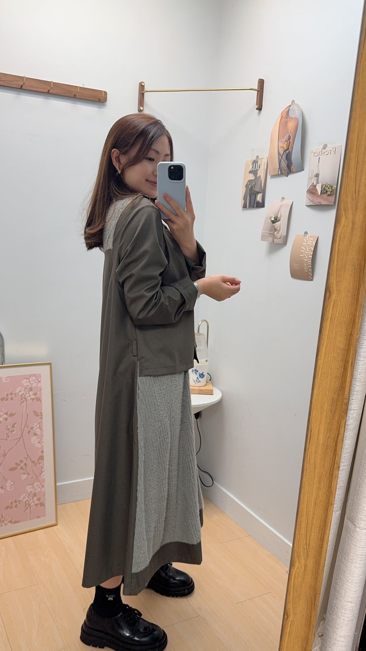 M262111 《超有型😎假吊帶外套OPS》綠