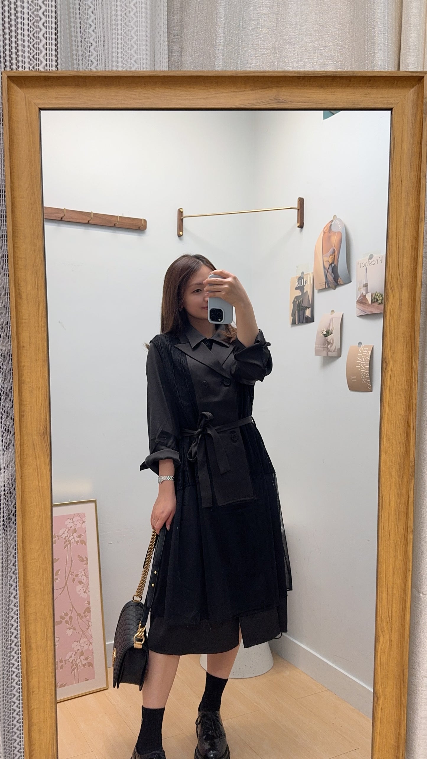 B55411 《一套兩件長西裝外套款》兩色（米白/黑）