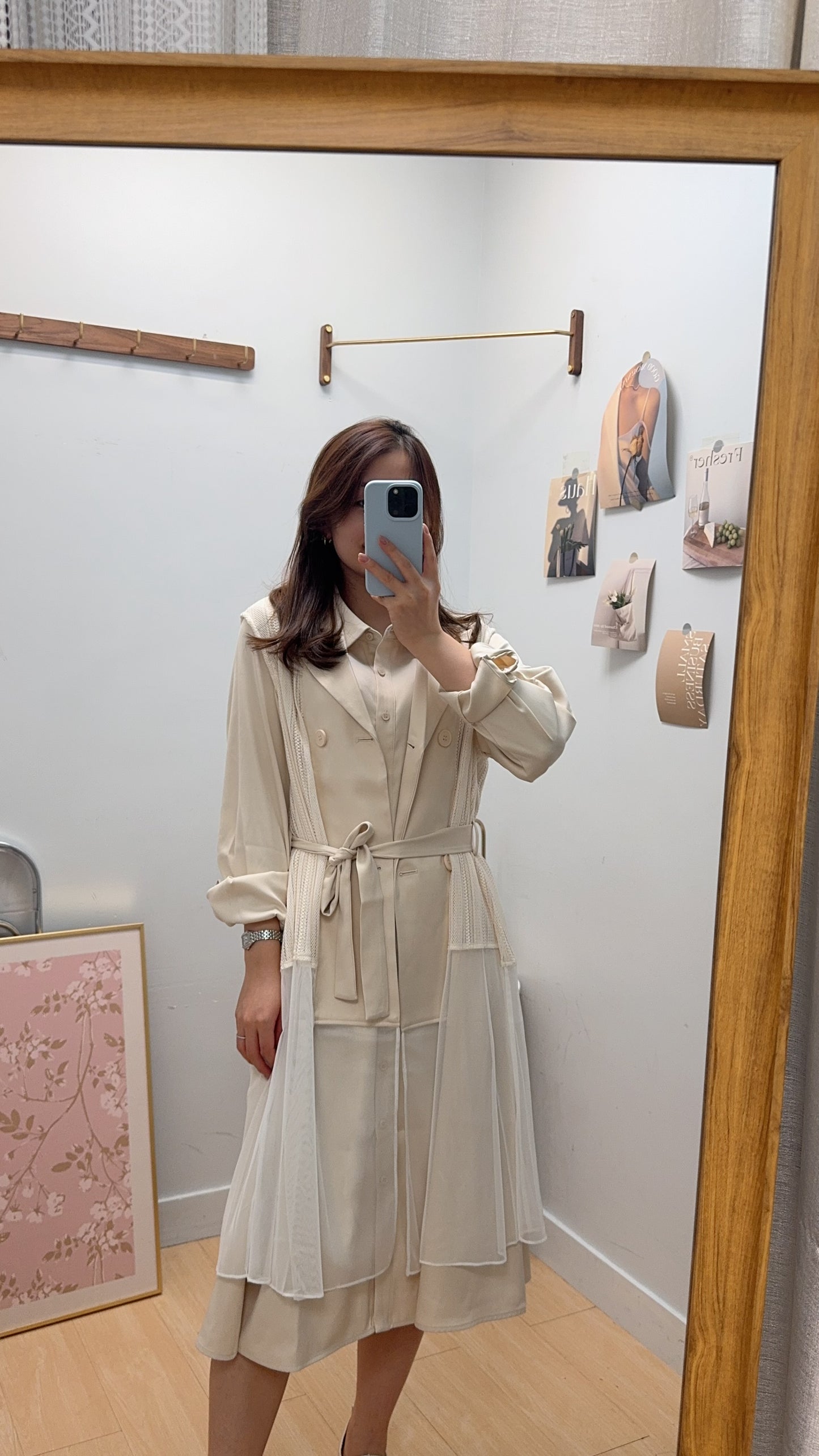 B55411 《一套兩件長西裝外套款》兩色（米白/黑）