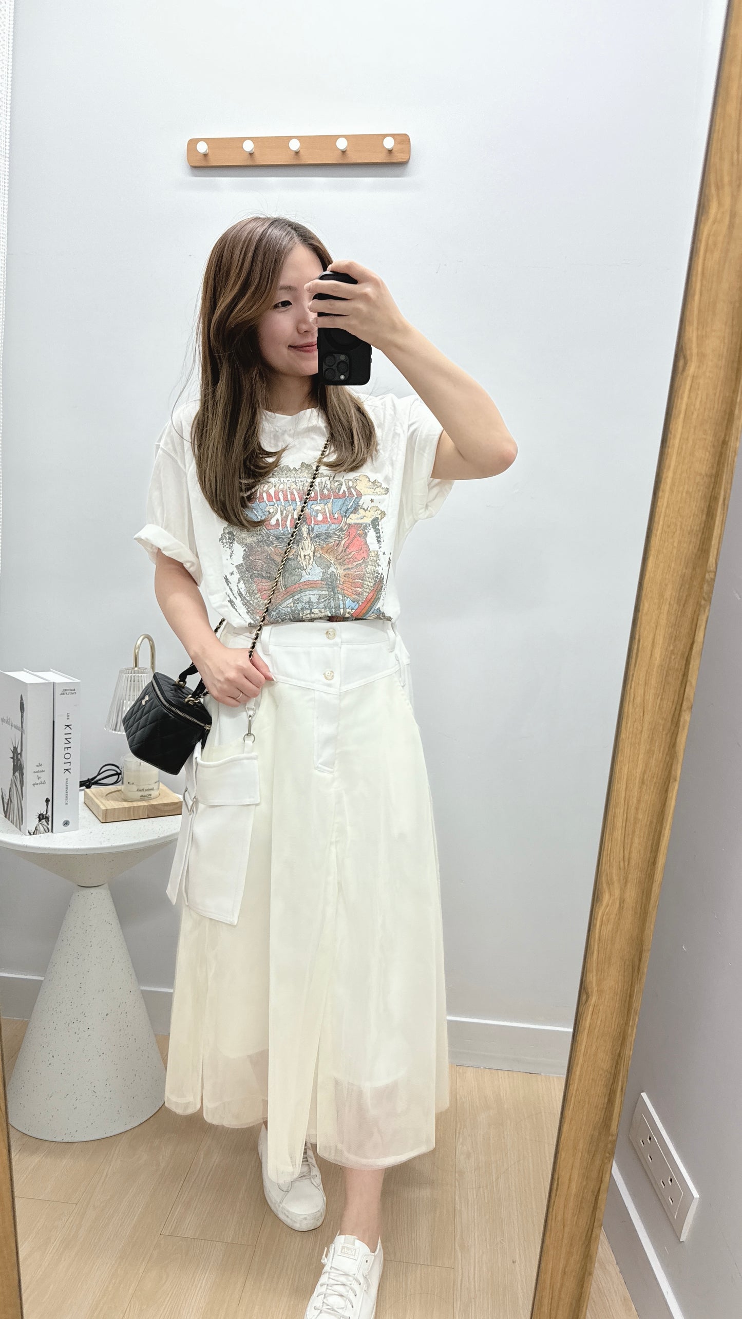 【5月韓國】Oversize Graphic Print Tee 粉藍