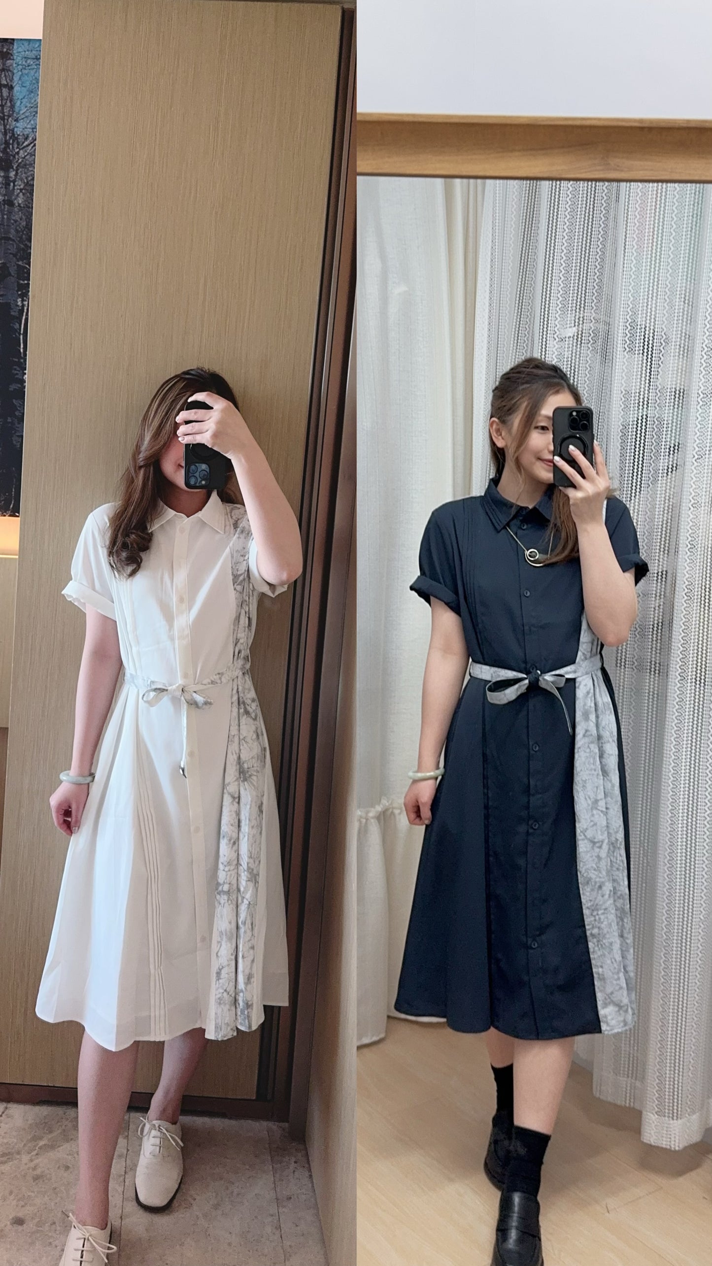 P174803❤️‍🔥大推‼️《簡單但極美側印花OPS》（杏/藍）