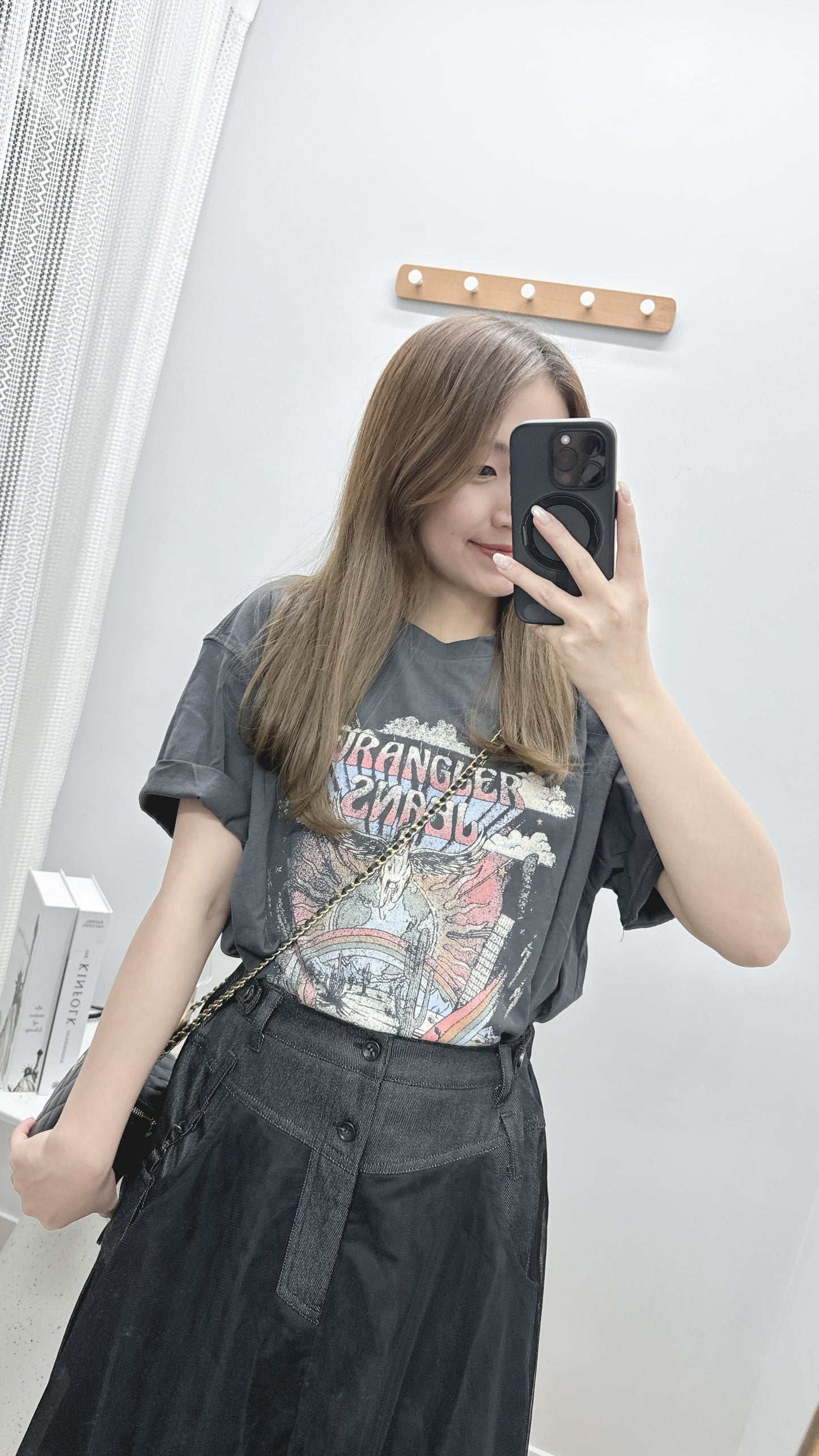 【5月韓國】Oversize Graphic Print Tee 粉藍