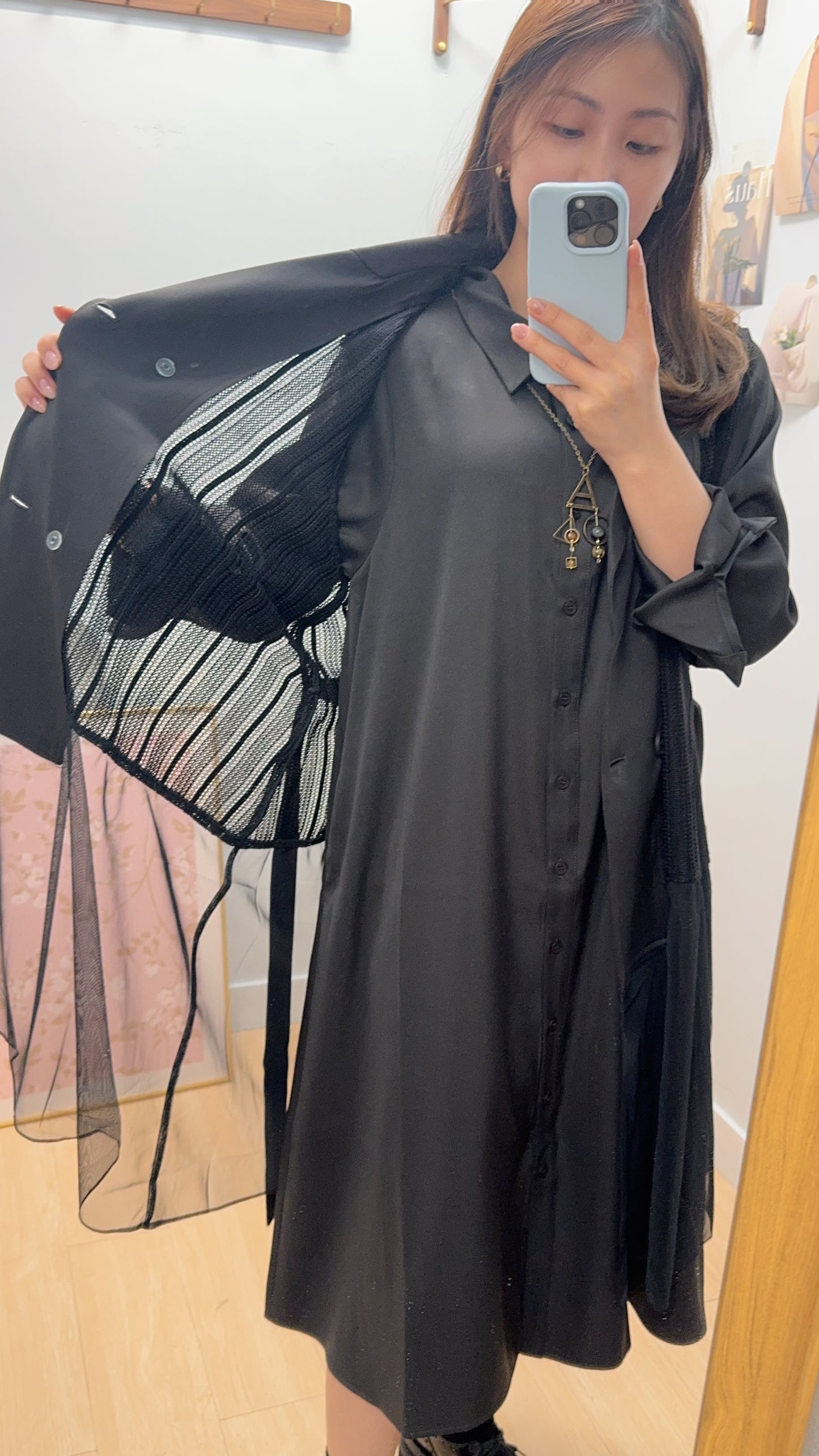 B55411 《一套兩件長西裝外套款》兩色（米白/黑）